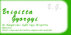 brigitta gyorgyi business card
