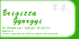 brigitta gyorgyi business card